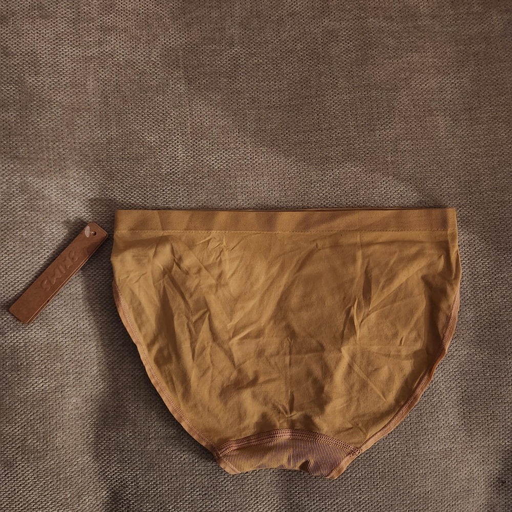 SKIMS Soft Smoothing Seamless Brief Ochre Yellow PN-BRF-9300 Womens Size S New